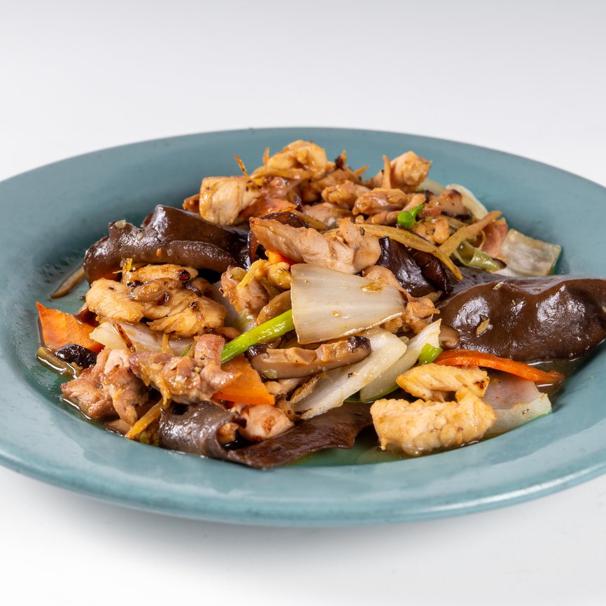 black mushroom ginger chicken 1